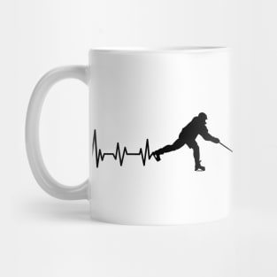 Ice Hockey Heartbeat Ice Hockey Player Gift Mug